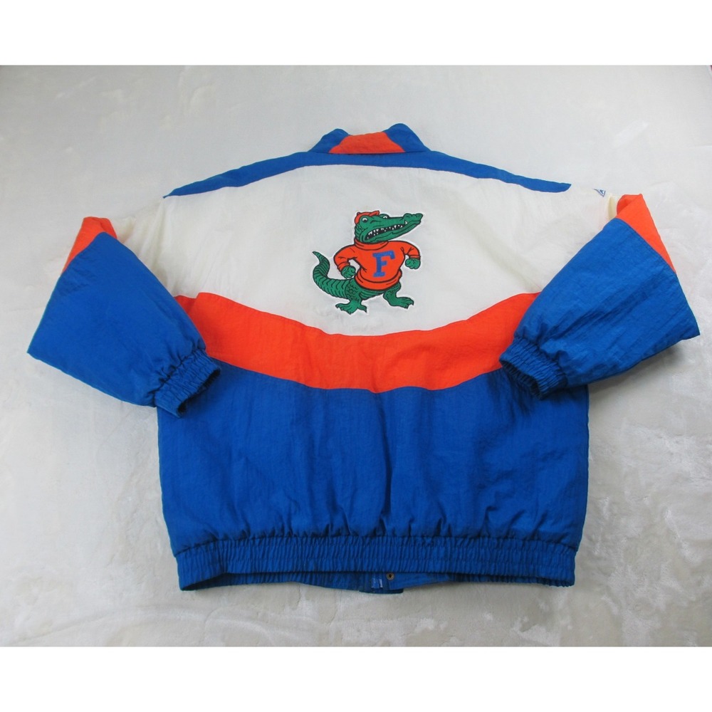 VINTAGE Florida Gators Jacket Mens Extra Large Blue‎ White UF Football NCAA*